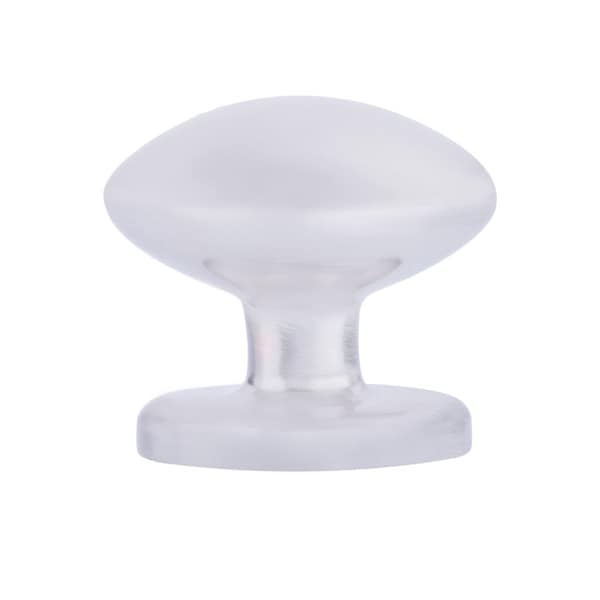 South Main Hardware Football Cabinet Knob, 1.38" Diameter, Satin Nickel, 25PK - SH844-SN-25