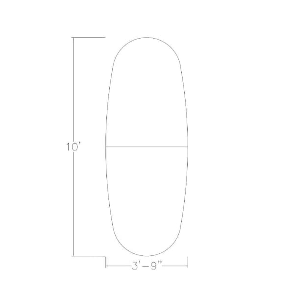 Skutchi Designs 45 in W, 120 in L, 29 in H, Engineered Wood Top, Grey - HAR-BOVL-46X119-T-XD01
