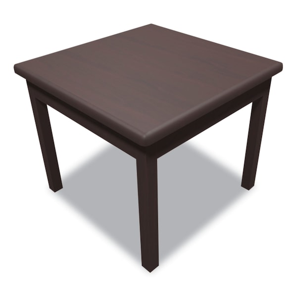 Hon Square Occasional Table, 24" W, 24" L, 20" H, Mahogany Top, High-Pressure Laminate - H80192.NN