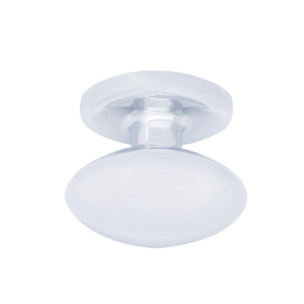 South Main Hardware Football Cabinet Knob, 1.38" Diameter, Polished Chrome, 10PK - SH844-PC-10