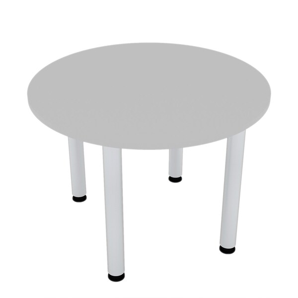 Skutchi Designs 42 in W, 42 in L, 29 in H, Engineered Wood Top, Grey - HAR-RD-42-POST-XD01