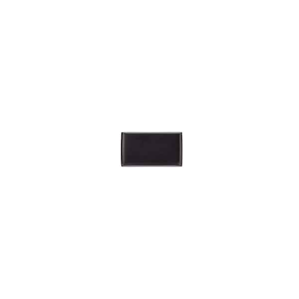 Richelieu 1 1/8-inch (28 mm) x 5/8-inch (16 mm) Matte Black Transitional Cabinet Knob - BP869528900