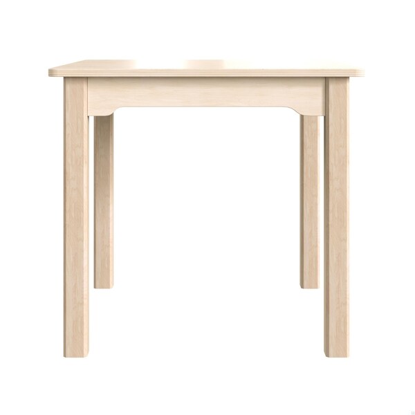 Flash Furniture 23.5 in W, 23.5 in L, 21.25 in H, Beechwood, Birch Plywood, Beech - MK-ME088009-GG