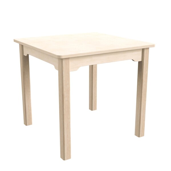 Flash Furniture 23.5 in W, 23.5 in L, 21.25 in H, Beechwood, Birch Plywood, Beech - MK-ME088009-GG