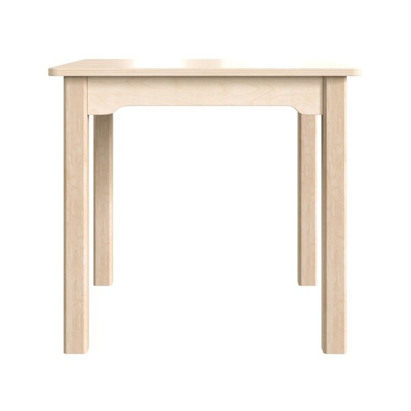 Flash Furniture 23.5 in W, 23.5 in L, 21.25 in H, Beechwood, Birch Plywood, Beech - MK-ME088009-GG