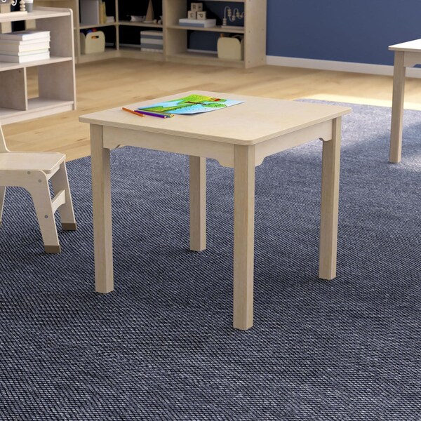 Flash Furniture 23.5 in W, 23.5 in L, 21.25 in H, Beechwood, Birch Plywood, Beech - MK-ME088009-GG