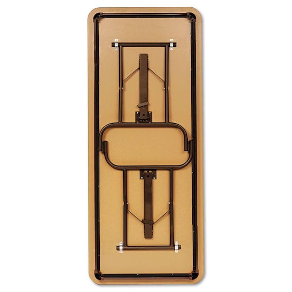 Iceberg Rectangle Folding Table, 60" W, 18" L, 29" H, Mahogany Top, Melamine - 55274