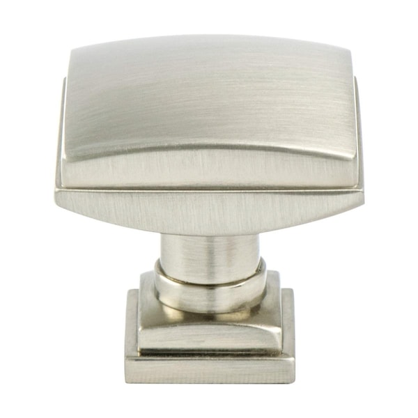 Berenson 1.25 in. dia. Tailored Traditional Knob with Brushed Nickel - 1272-1BPN-P