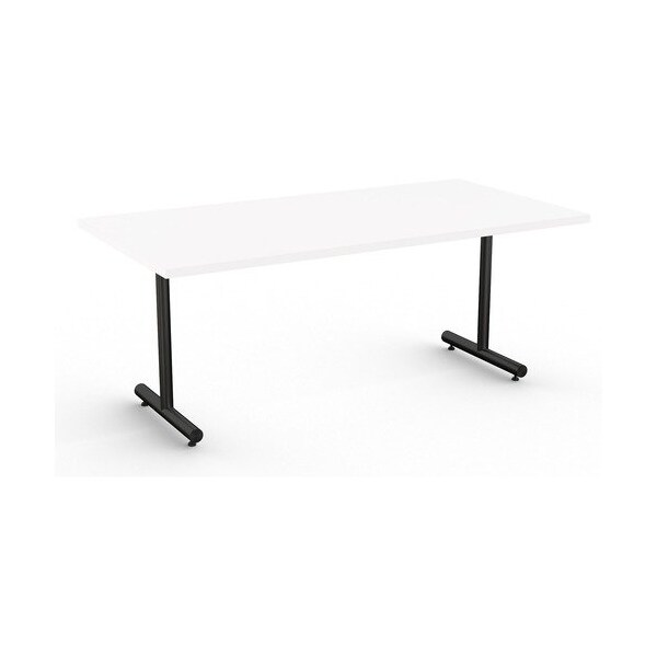 Special-T Table, Black Base, 30inWx72inLx29inH, White - SCTKING3072BWH