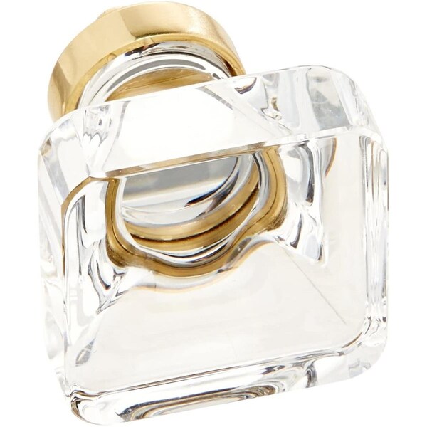 Patioplus 1.375 in. Square Cabinet Knob, Lifetime Brass - PA2063891