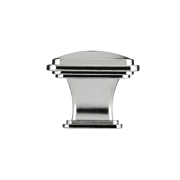 Richelieu 1 7/32 in (31 mm) x 1 7/32 in (31 mm) Polished Nickel Transitional Cabinet Knob - BP81091180