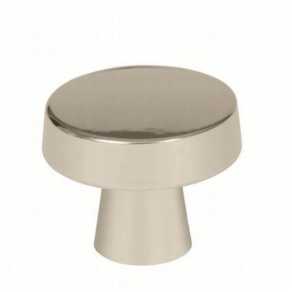 Amerock BP55270PN 1-5/16" (33 mm) Diameter Blackrock Cab Knob Bright Nickel - BP55270PN