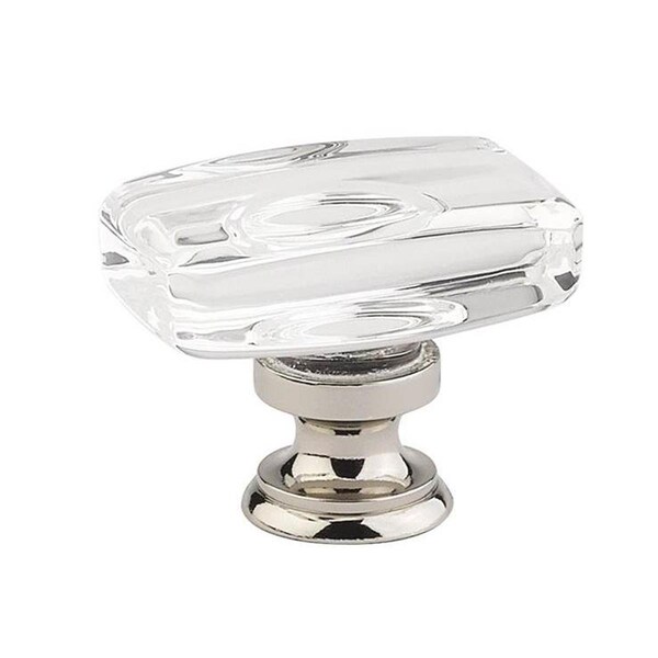 Patioplus 1.625 in. Windsor Crystal Cabinet Knob, Bright Nickel - PA2030522