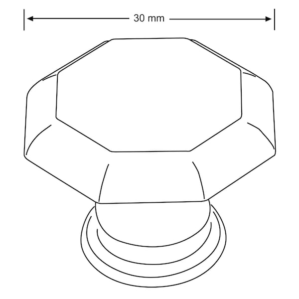 Richelieu 1 3/16 in (30 mm) Brushed Nickel Transitional Brass Cabinet Knob - BP14630195