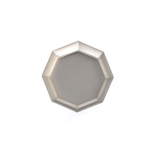 Richelieu 1 3/16 in (30 mm) Brushed Nickel Transitional Brass Cabinet Knob - BP14630195