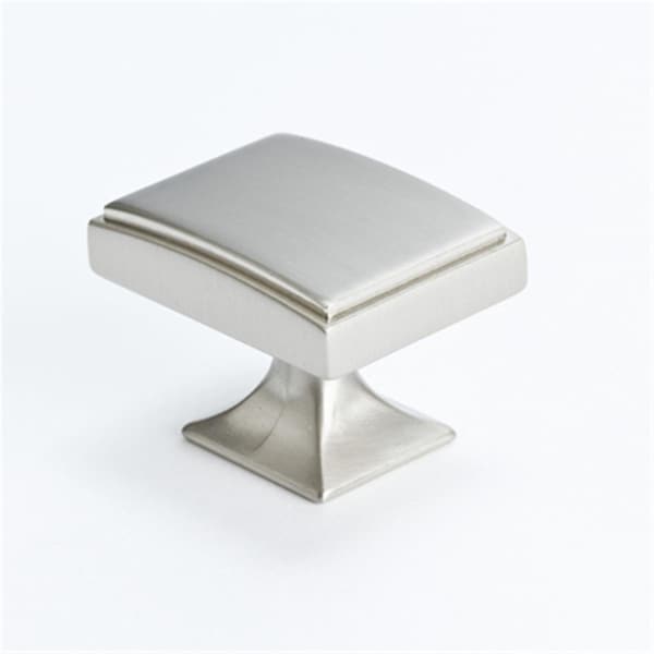 Hd Berenson 1.5 x 1.12 in. Knob Hearthstone, Brushed Nickel - BE4083 1BPN