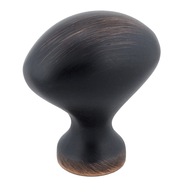 Richelieu 1 3/16 in (30 mm) x 25/32 in (20 mm) Brushed Oil-Rubbed Bronze Traditional Cabinet Knob - BP4443BORB
