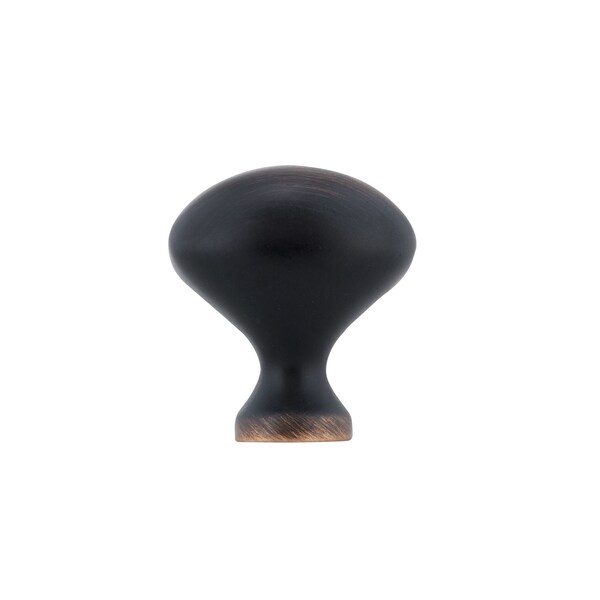Richelieu 1 3/16 in (30 mm) x 25/32 in (20 mm) Brushed Oil-Rubbed Bronze Traditional Cabinet Knob - BP4443BORB