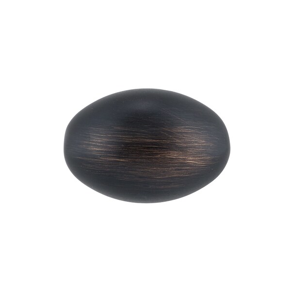 Richelieu 1 3/16 in (30 mm) x 25/32 in (20 mm) Brushed Oil-Rubbed Bronze Traditional Cabinet Knob - BP4443BORB