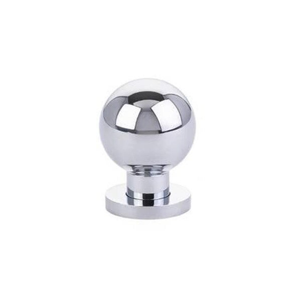 Patioplus 1 in. Modern Globe Cabinet Knob, Bright Chrome - PA3251297
