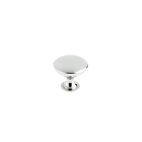 Richelieu 1 3/16 in (30 mm) Chrome Traditional Cabinet Knob - BP2391230140