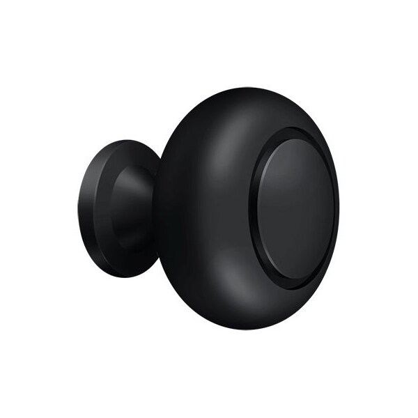 Deltana Knob Round Groove Black - KR119U19