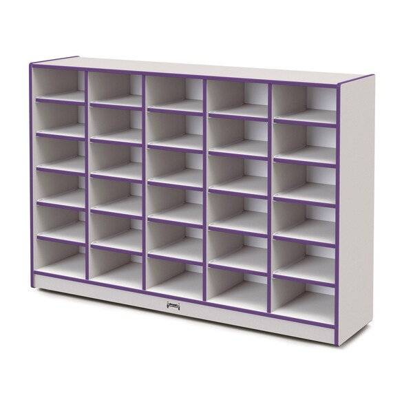 Jonti-Craft Rainbow Accents 30 Tub Mobile Storage, without Tubs, Purple - 4030JCWW004