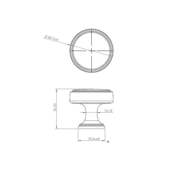 Richelieu 1 9/16 in (40 mm) Brushed Nickel Transitional Cabinet Knob - 688440195