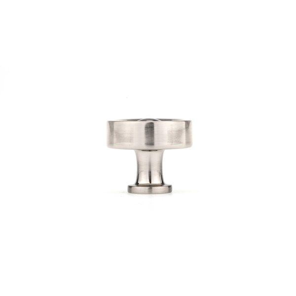 Richelieu 1 3/8 in (35 mm) Brushed Nickel Traditional Cabinet Knob - BP885535195