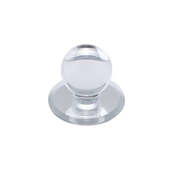 Richelieu 1 7/8 in (47 mm) Transparent/Clear, Mirror Effect Contemporary Acrylic Cabinet Knob - BP50311