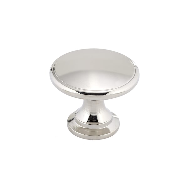 Richelieu 1 3/4 in (44 mm) Polished Nickel Traditional Metal Cabinet Knob - BP81224180