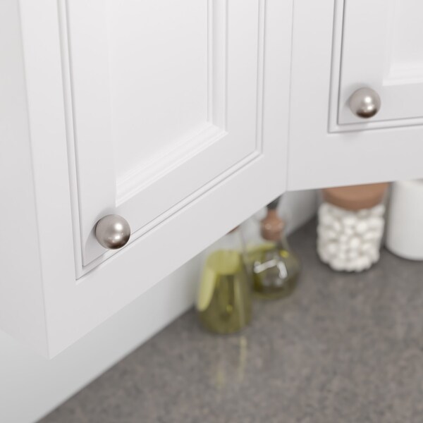 Richelieu Firenze Collection 1 9/16-inch (40 mm) Brushed Nickel Traditional Round Closet Door Knob - BP878940195