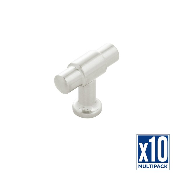 Hickory Hardware T-Knob 1-5/8 Inch X 5/8 Inch, 10PK - H077850SN-10B