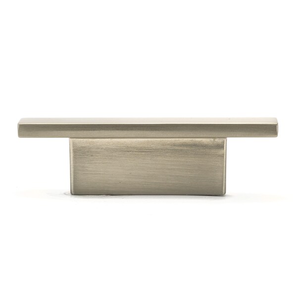Richelieu 2 3/4 in. X 21/32 in. (70 mm x 17 mm) Brushed Nickel Contemporary Metal Cabinet Knob - BP5139632195