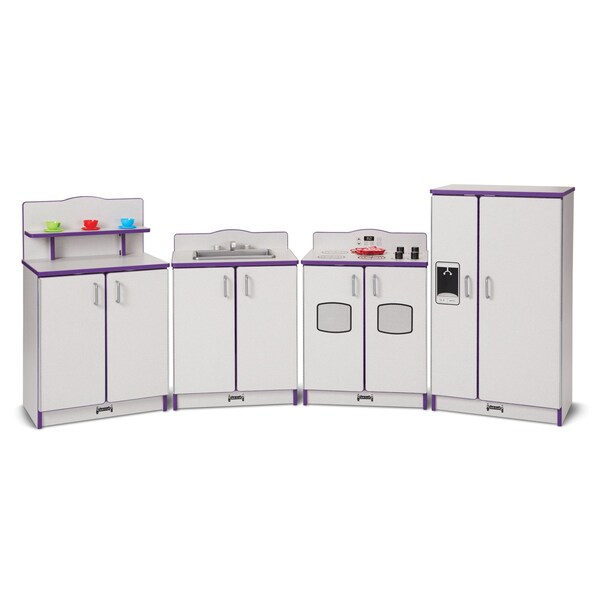 Jonti-Craft Rainbow Accents Culinary Creations Kitchen 4 Piece Set, Purple - 2411JCWW004