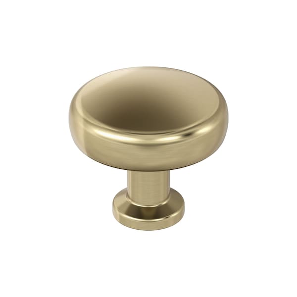 Amerock Factor 1-1/4 inch 32mm Diameter Golden Champagne Cabinet Knob - BP36780BBZ