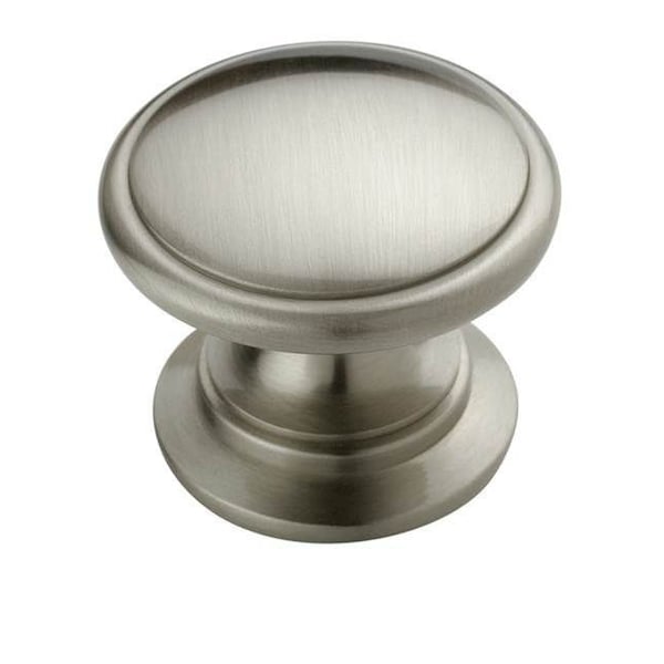 Amerock BP53012G10-10PACK 1-1/4" (32 mm) Diameter Value Cab Knob Satin Nickel - BP53012G10-10PACK