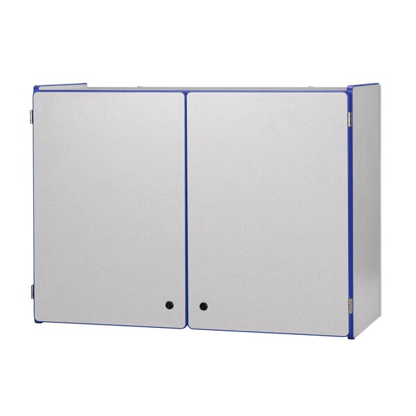 Jonti-Craft Rainbow Accents Lockable Wall Cabinet, Blue - 0945JC003