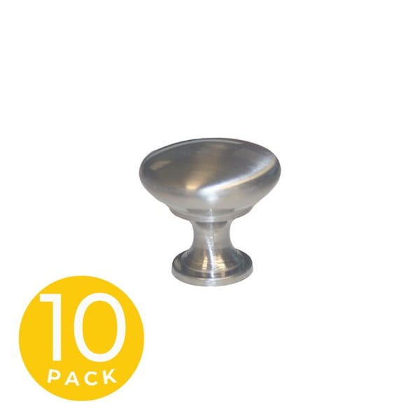 Sapphire 1-1/4 in. Satin Nickel Cabinet Knob (10-Pack) - SP-CH125Z-US15