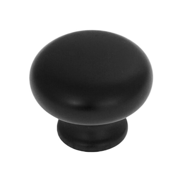 Hickory Hardware Cottage Collection Knob 1-1/8 Inch Diameter Matte Black Finish - P770-MB