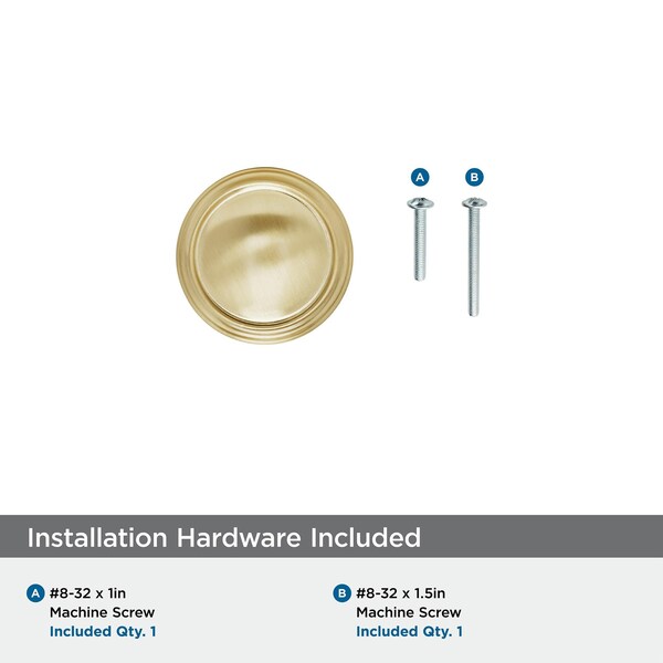 Amerock Revitalize 1-1/4 in 32 mm Diameter Champagne Bronze Cabinet Knob - BP55342CZ