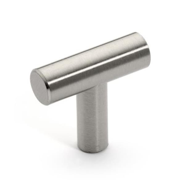 Dynasty Hardware Dynasty Hardware P-1006-SN European Style T-Bar Pull; Satin Nickel - P-1006-SN