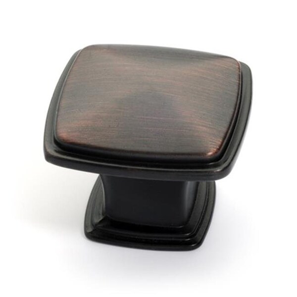 Dynasty Hardware Dynasty Hardware K-81091-10B Super Saver Square Cabinet Knob Aged Oil Rubbed Bronze - K-81091-10B