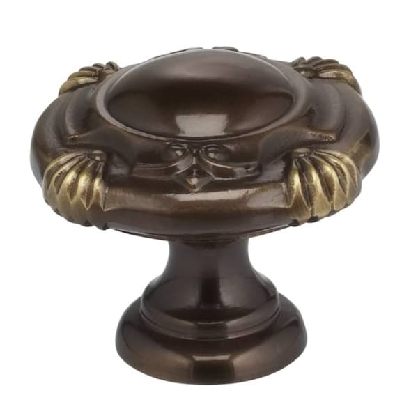 Omnia Ornate Cabinet Knob Shaded Bronze 1-3/16" - 7430/30.SB