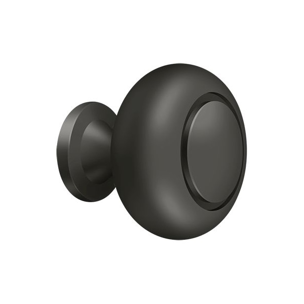Deltana Knob Round Groove Oil Rubbed Bronze - KR119U10B