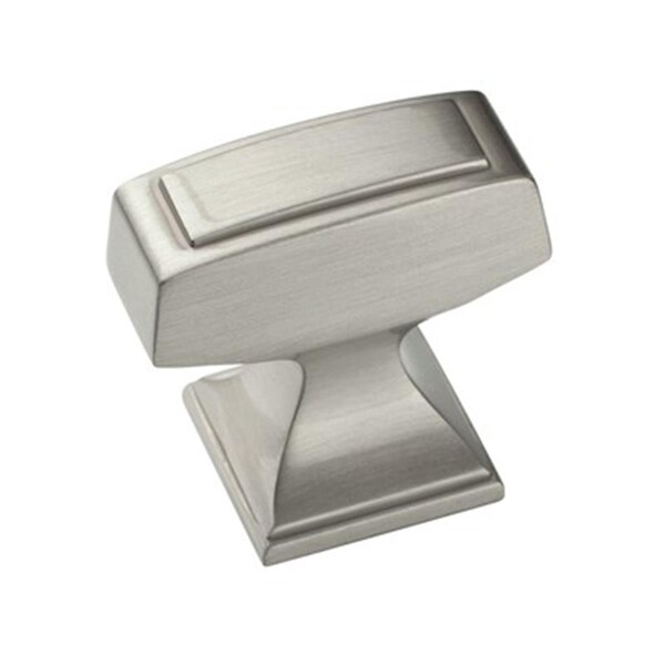 Gardencare BP53029-G10 1.25 in. x .81 in. Square Knob - Satin Nickel - GA724751
