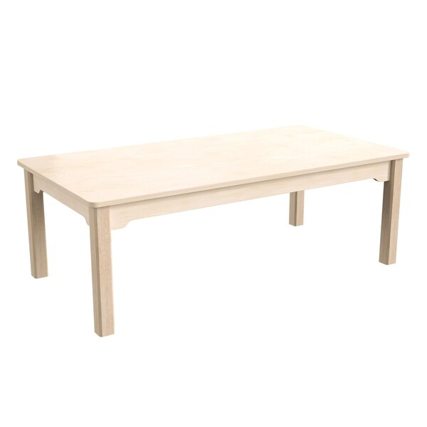 Flash Furniture 23.5 in W, 47.25 in L, 14.5 in H, Beechwood, Birch Plywood, Beech - MK-ME088010-GG