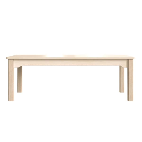 Flash Furniture 23.5 in W, 47.25 in L, 14.5 in H, Beechwood, Birch Plywood, Beech - MK-ME088010-GG