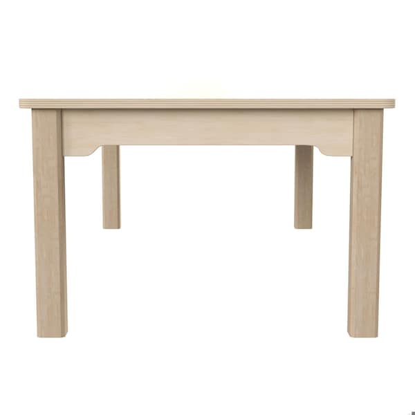 Flash Furniture 23.5 in W, 47.25 in L, 14.5 in H, Beechwood, Birch Plywood, Beech - MK-ME088010-GG