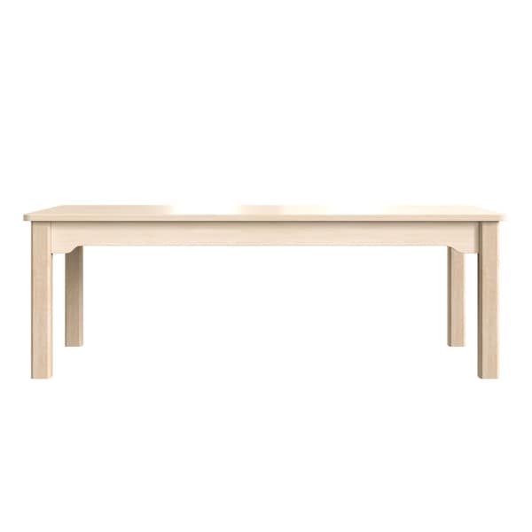 Flash Furniture 23.5 in W, 47.25 in L, 14.5 in H, Beechwood, Birch Plywood, Beech - MK-ME088010-GG